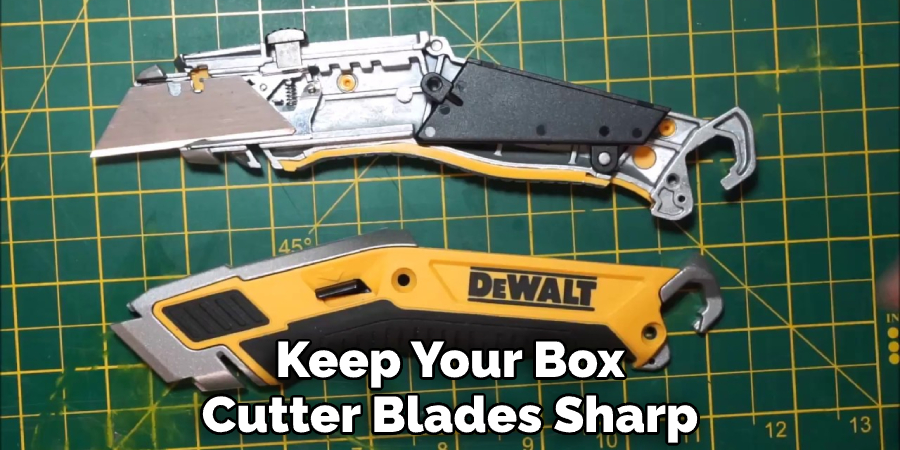 Keep Your Box Cutter Blades Sharp
