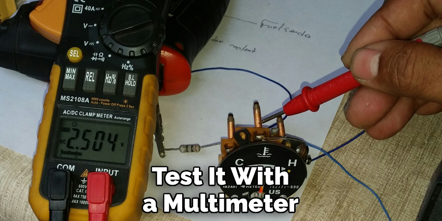 Test It With a Multimeter