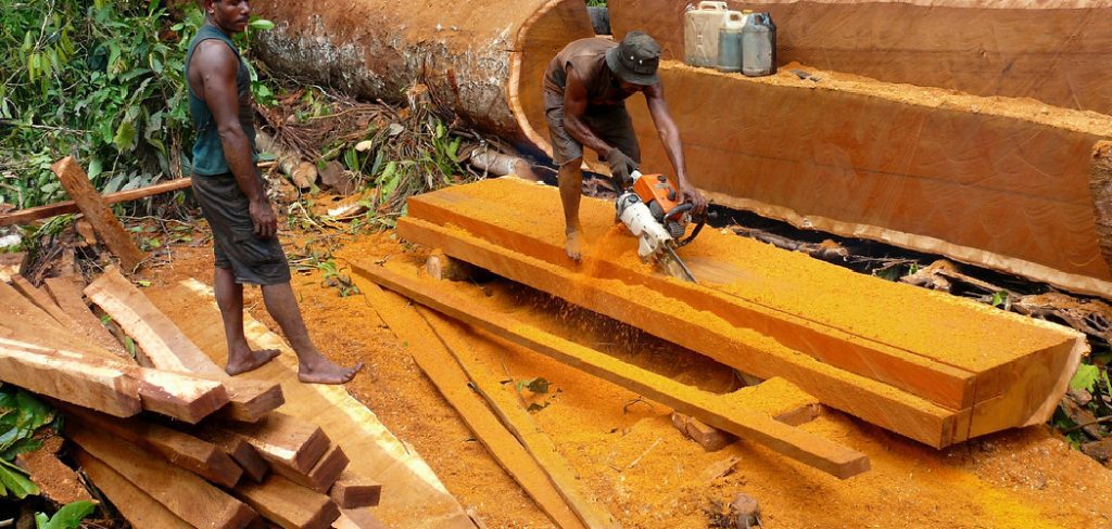 How to Cut a Log Lengthwise With a Chainsaw