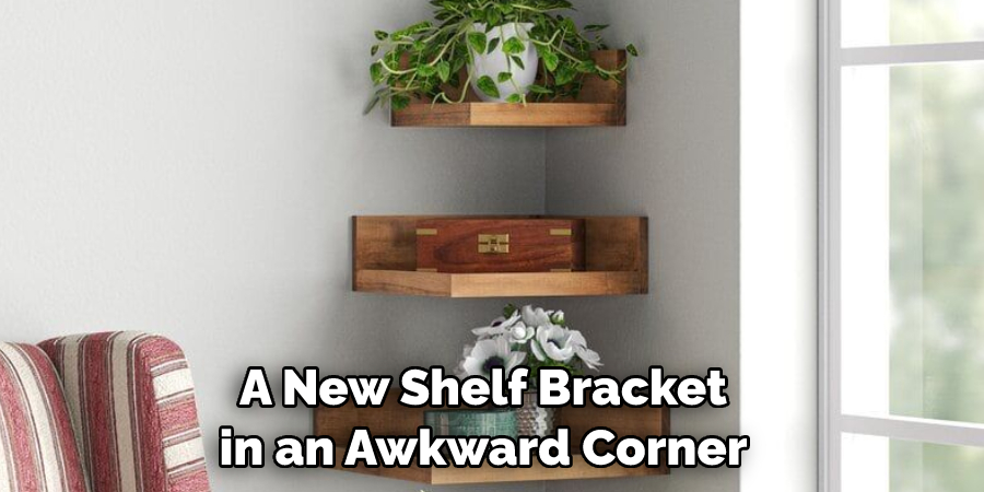A New Shelf Bracket in an Awkward Corner
