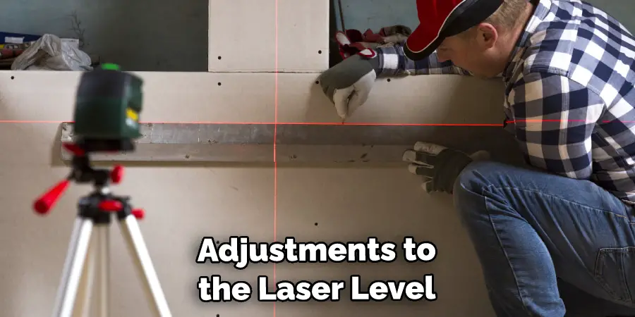 Adjustments to the Laser Level