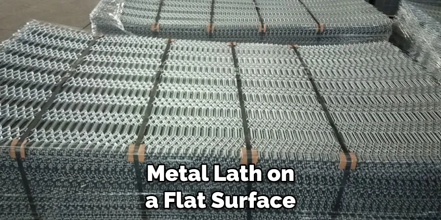 Metal Lath on a Flat Surface