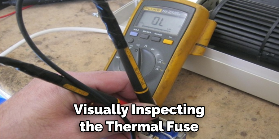 Visually Inspecting the Thermal Fuse