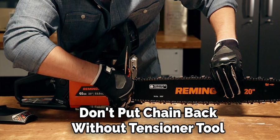 Don't Put Chain Back Without Tensioner Tool