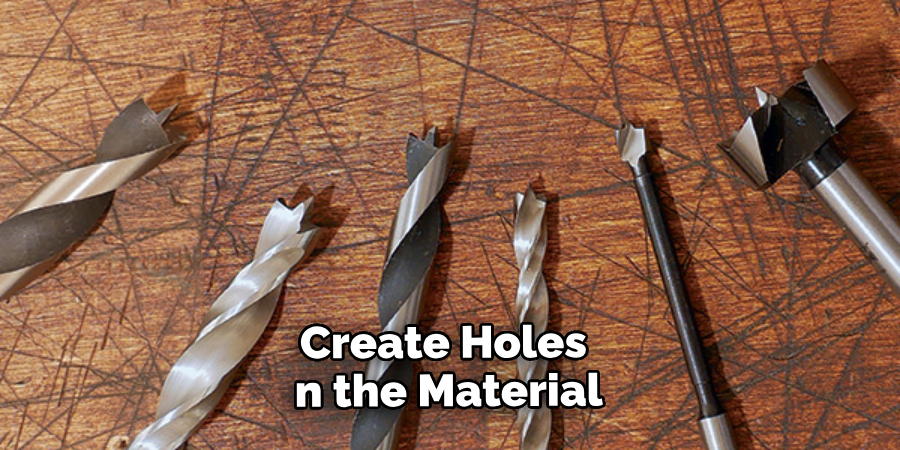 Create Holes in the Material