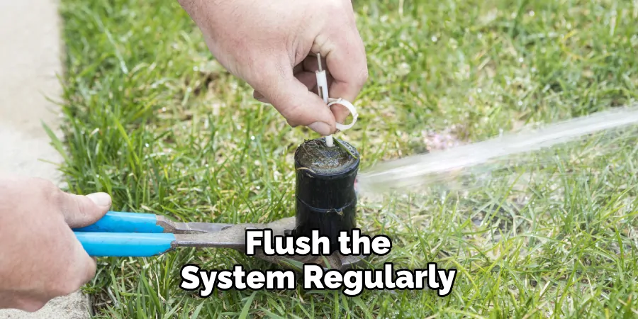 Flush the System Regularly