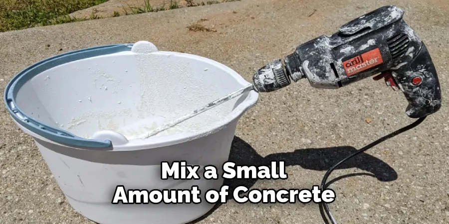 Mix a Small Amount of Concrete