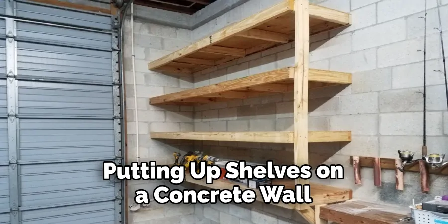 Putting Up Shelves on a Concrete Wall
