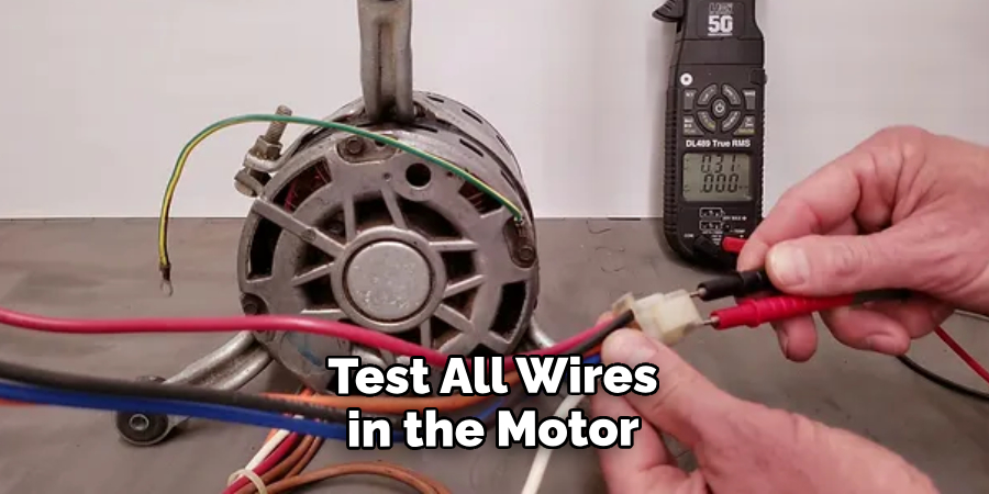 Test All Wires in the Motor
