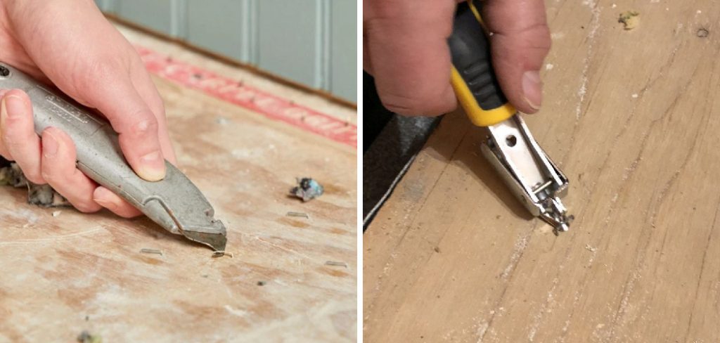 How to Remove Floor Staples