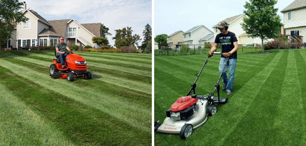 How to Get Lines in Grass with Push Mower