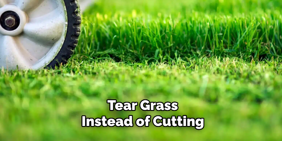 Tear Grass Instead of Cutting