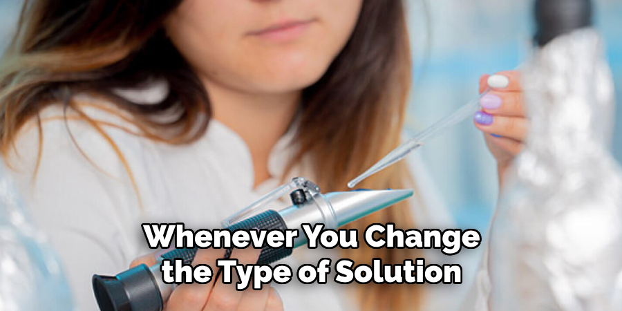 Whenever You Change the Type of Solution