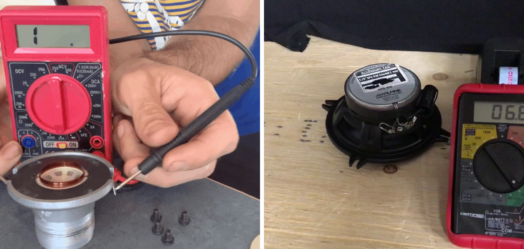 How to Check if Speaker is Blown With Multimeter