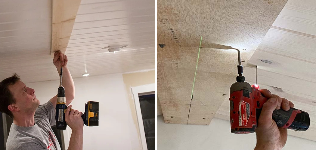 How to Drill Through Joists in A Finished Ceiling