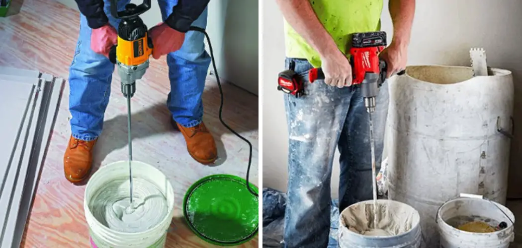How to Mix Concrete With a Drill