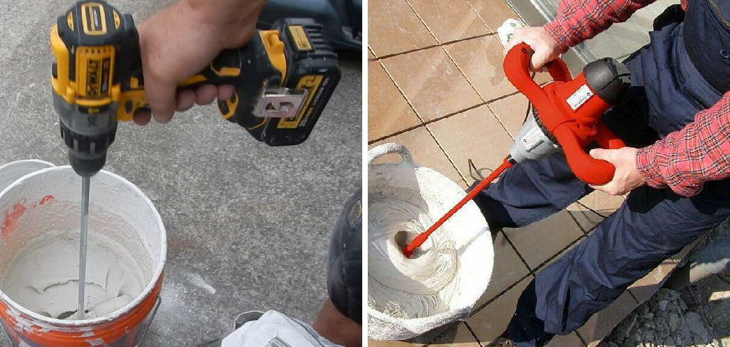 How to Mix Thinset Without a Drill